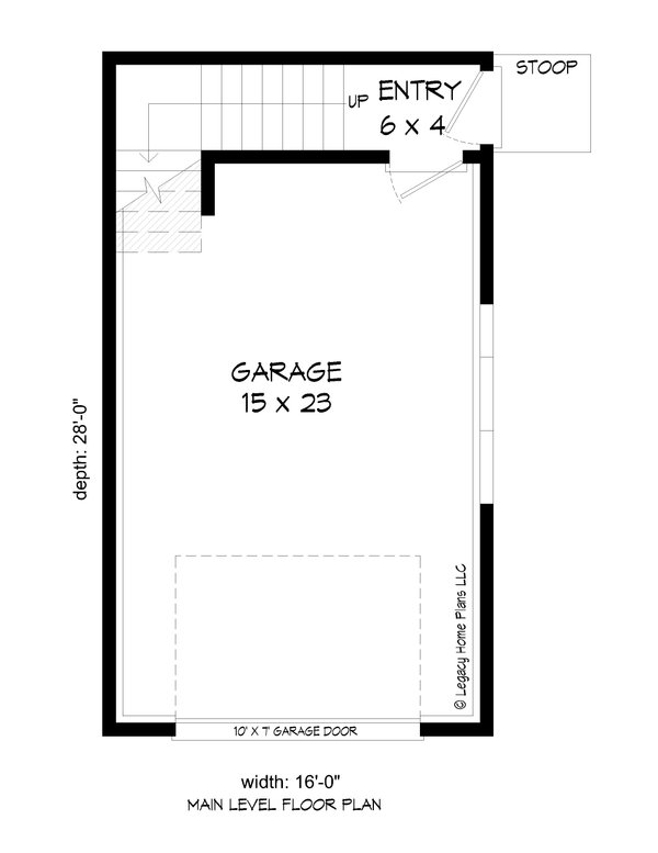 Traditional Floor Plan - Main Floor Plan #932-600