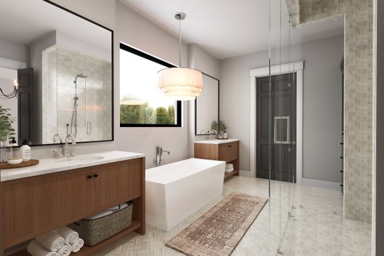 Interior - Master Bathroom for Farmhouse House Plan #430-352 - 3 bed, 3.5 bath