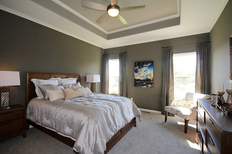 Home Plan - Interior - Master Bedroom for Mediterranean House Plan #20-2174 - 3 bed, 2 bath