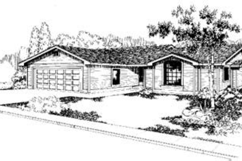 House Design - Ranch Exterior - Front Elevation Plan #60-313