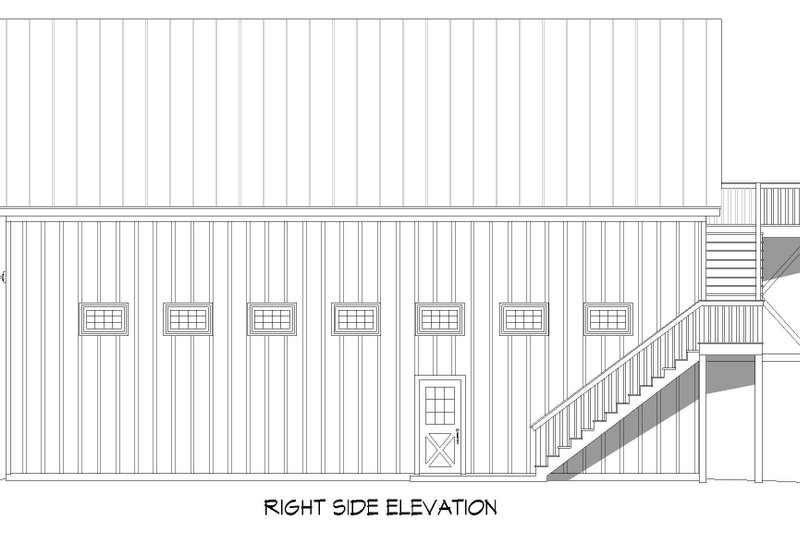 Dream House Plan - Exterior - Other Elevation 1 for Southern House Plan #932-927, 1.5 bath