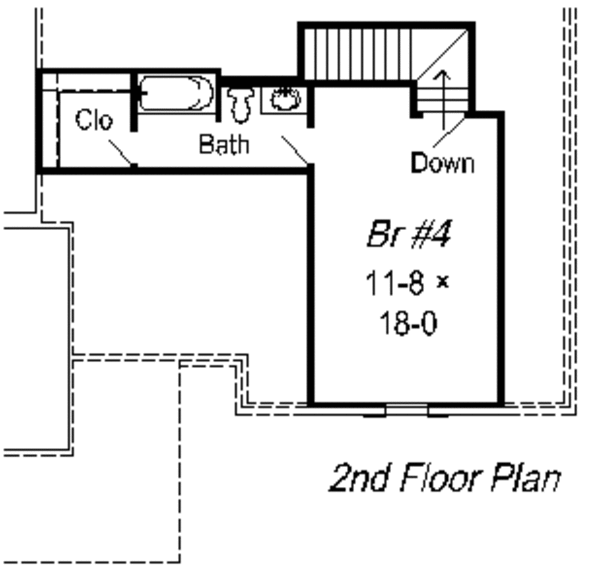 Farmhouse Floor Plan - Upper Floor Plan #329-263