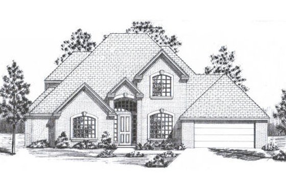 Exterior - Other Elevation for European House Plan #52-232 - 3 bed, 2.5 bath