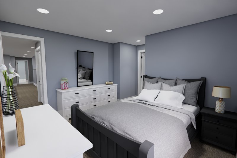 Architectural House Design - Interior - Bedroom 3 for Farmhouse House Plan #51-1560 - 6 bed, 4.5 bath