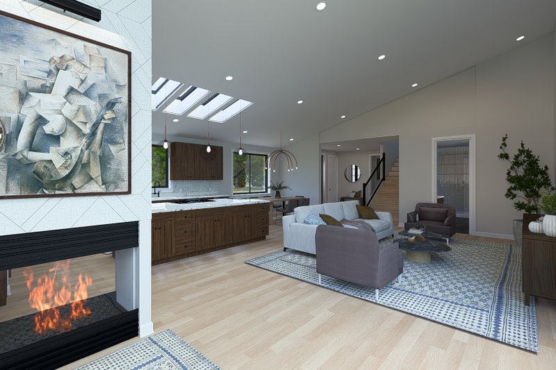 Home Plan - Interior - Family Room 6 for Modern House Plan #1060-236 - 4 bed, 4 bath