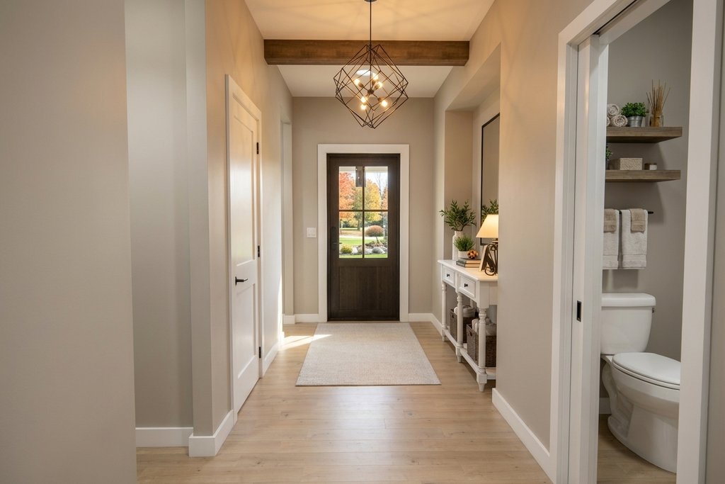 Interior - Entry 1 for Farmhouse House Plan #51-1520 - 3 bed, 2.5 bath
