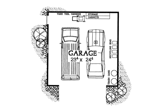 Floor Plan - Main Floor for Mediterranean House Plan #72-289, 0 bath