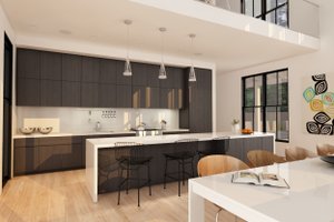 Modern Farmhouse style plan, modern design home, kitchen