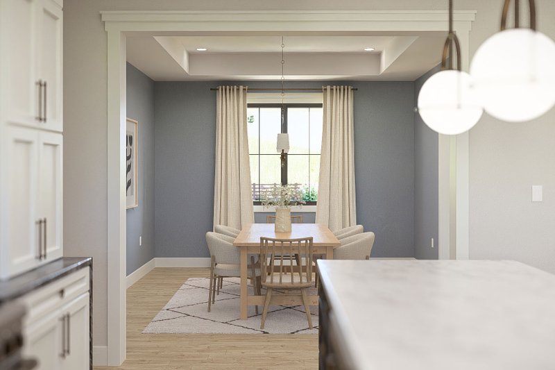 House Plan Design - Interior - Dining Room 1 for Farmhouse House Plan #455-706 - 4 bed, 3.5 bath