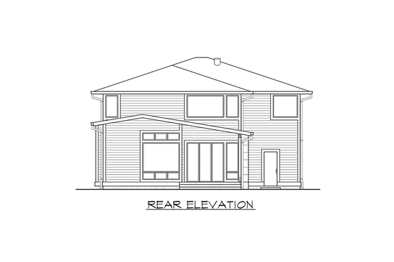 Exterior - Other Elevation 3 for Modern House Plan #132-225 - 4 bed, 3 bath