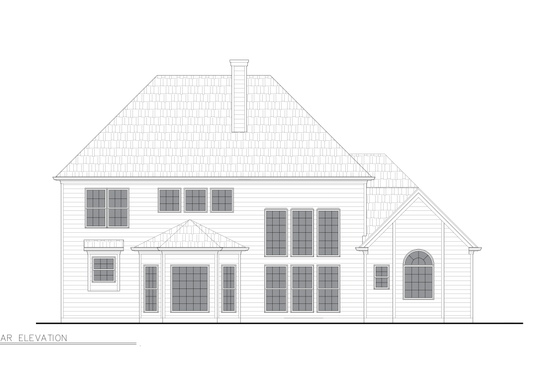 Exterior - Other Elevation 1 for Traditional House Plan #54-730 - 4 bed, 2.5 bath