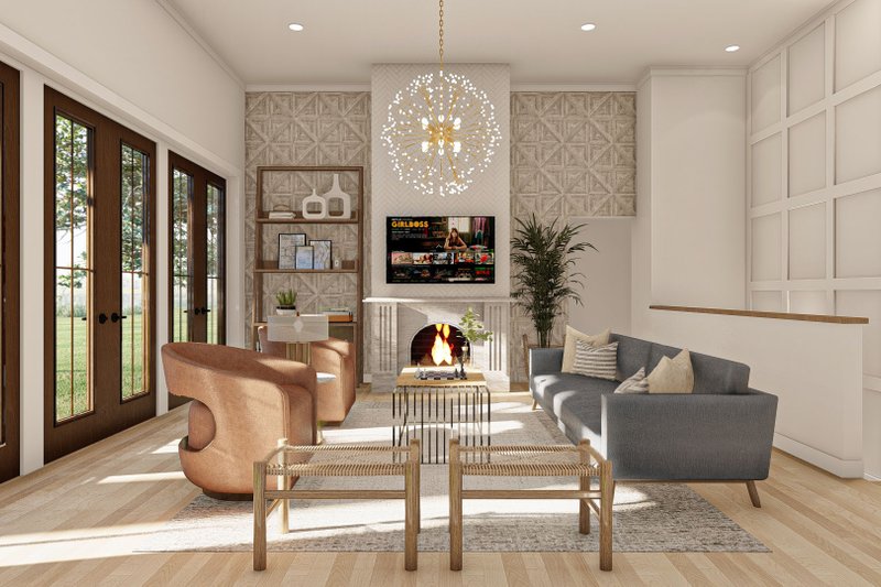 Architectural House Design - Interior - Family Room for Modern House Plan #455-318 - 3 bed, 2 bath