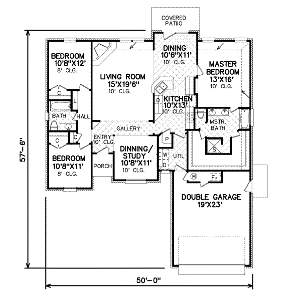 Traditional Floor Plan - Main Floor Plan #65-463