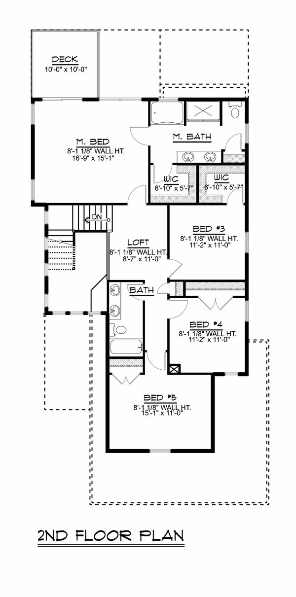 Dream House Plan - Craftsman Floor Plan - Upper Floor Plan #1064-95