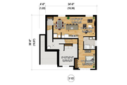 Farmhouse Style House Plan - 3 Beds 2 Baths 2208 Sq/Ft Plan #25-5020 