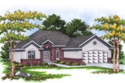 Traditional Style House Plan - 3 Beds 2 Baths 1460 Sq/Ft Plan #70-129 