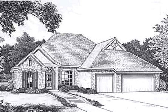 Exterior - Front Elevation for Traditional House Plan #310-911 - 3 bed, 2.5 bath