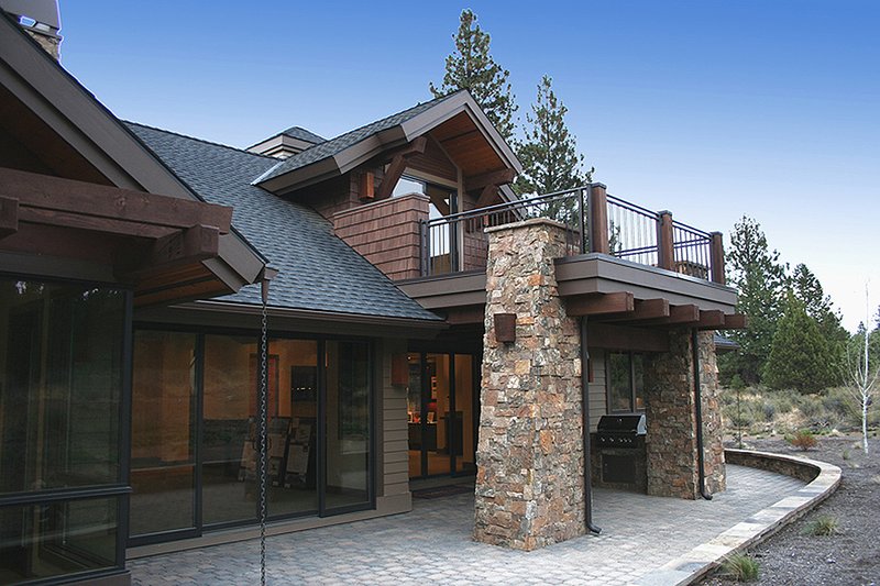 Architectural House Design - Exterior - Other Elevation 4 for Craftsman House Plan #892-7 - 4 bed, 3.5 bath
