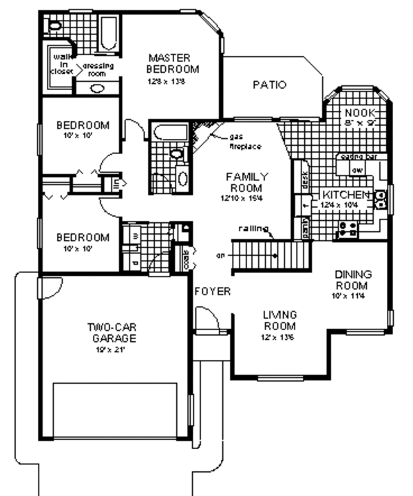 Traditional Floor Plan - Main Floor Plan #18-110