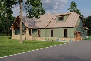 Exterior - Front Elevation 3 for Country House Plan #17-2901 - 3 bed, 2 bath