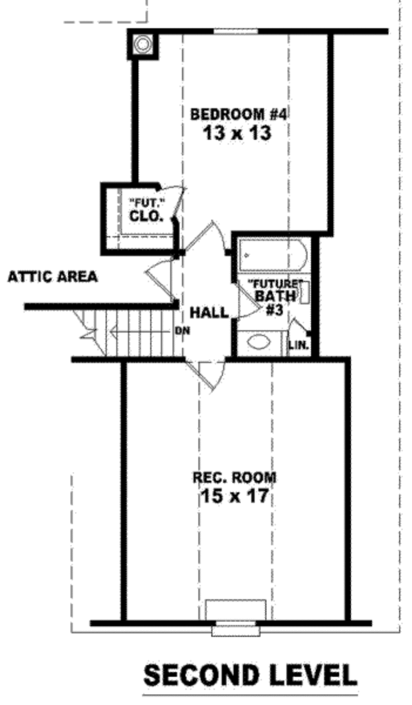 European Floor Plan - Upper Floor Plan #81-876