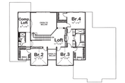 Mediterranean Style House Plan - 4 Beds 3.5 Baths 3545 Sq/Ft Plan #455-161 