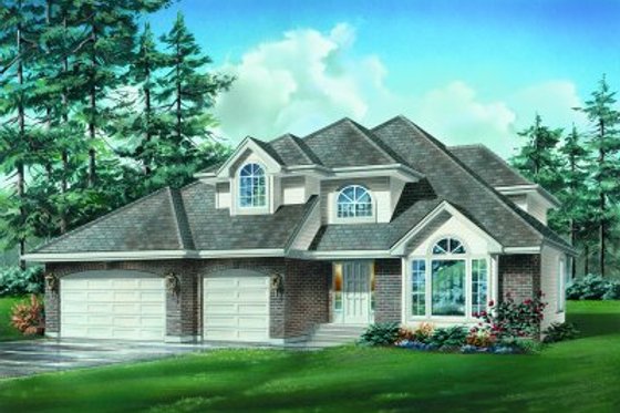 Exterior - Front Elevation for Traditional House Plan #47-626 - 3 bed, 2.5 bath