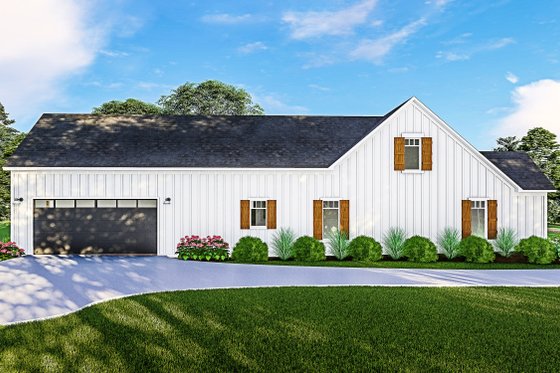 Exterior - Other Elevation 1 for Farmhouse House Plan #406-9667 - 3 bed, 2 bath