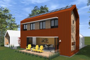 Modern Exterior - Outdoor Living Plan #933-7