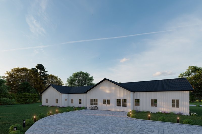 Dream House Plan - Exterior - Other Elevation 4 for Barndominium House Plan #1107-40 - 3 bed, 3 bath