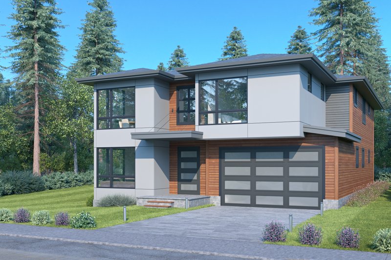 Dream House Plan - Photo 1 for Modern House Plan #1066-154 - 3 bed, 4.5 bath