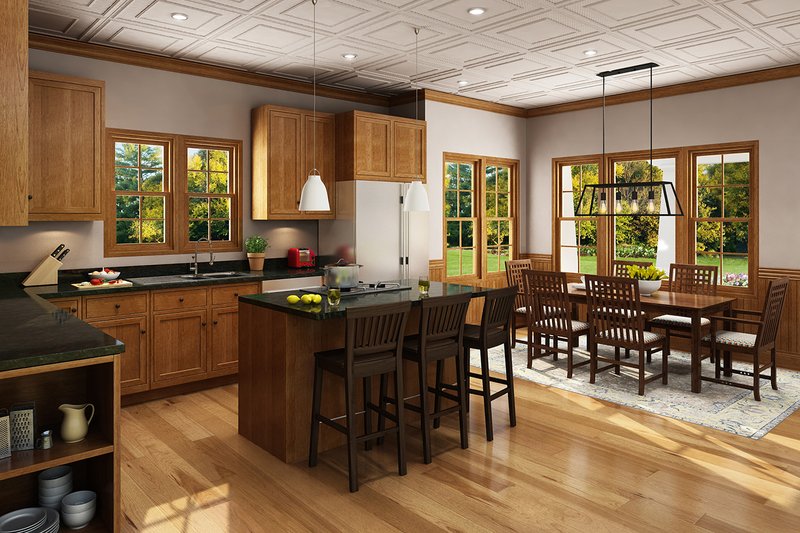 Architectural House Design - Interior - Kitchen for Craftsman House Plan #942-52 - 3 bed, 3 bath