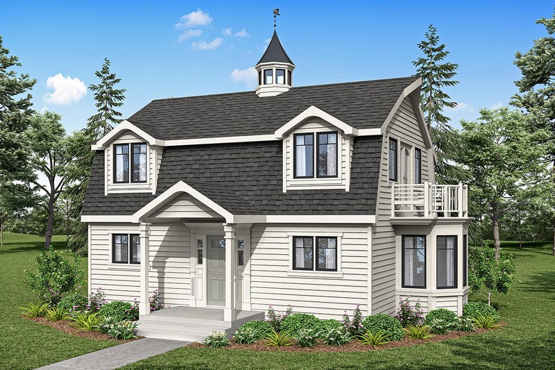 Dream House Plan - Farmhouse Exterior - Front Elevation Plan #124-293