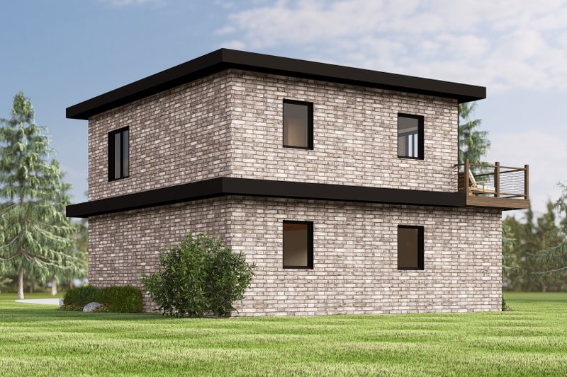 House Design - Exterior - Other Elevation 1 for Contemporary House Plan #1064-354 - 2 bed, 1 bath