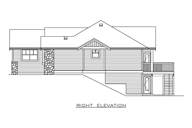 Dream House Plan - Exterior - Other Elevation 1 for Craftsman House Plan #1100-127 - 3 bed, 2 bath