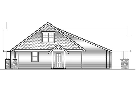 Exterior - Other Elevation 1 for Craftsman House Plan #124-1014 - 3 bed, 2.5 bath