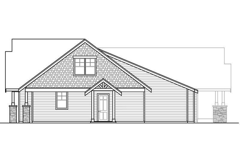 House Plan Design - Exterior - Other Elevation 1 for Craftsman House Plan #124-1014 - 3 bed, 2.5 bath