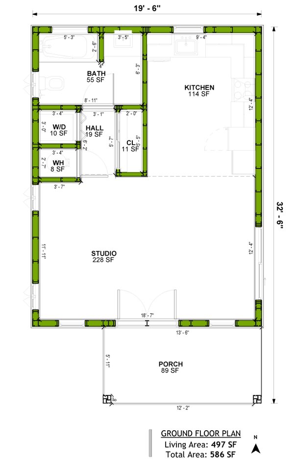 House Blueprint - Ranch Floor Plan - Main Floor Plan #1106-49