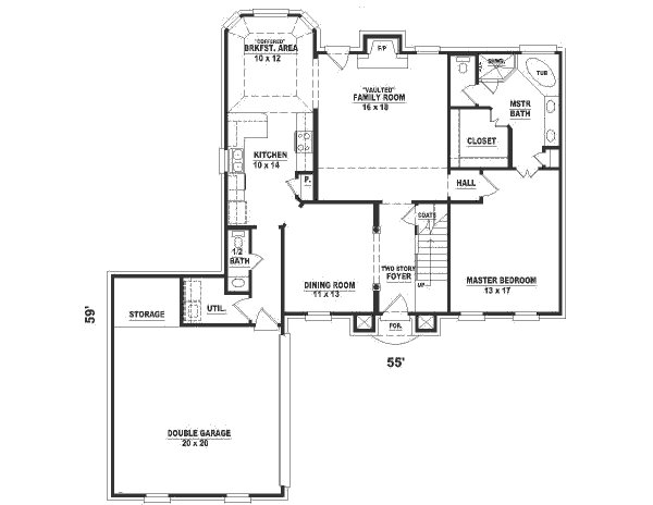 European Floor Plan - Main Floor Plan #81-487