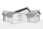 Craftsman Style House Plan - 3 Beds 2 Baths 1063 Sq/Ft Plan #1099-3 