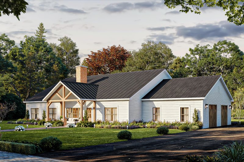 House Plan Design - Exterior - Front Elevation 4 for Barndominium House Plan #1117-25 - 4 bed, 3.5 bath