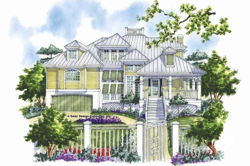 House Design - Exterior - Front Elevation 4 for Country House Plan #930-111 - 3 bed, 3.5 bath