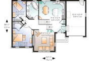Traditional Style House Plan - 2 Beds 1 Baths 1155 Sq/Ft Plan #23-660 