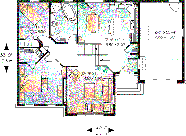 Dream House Plan - Traditional Floor Plan - Main Floor Plan #23-660
