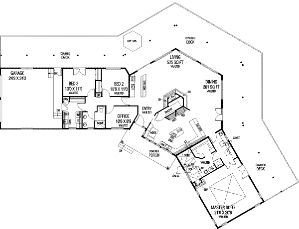 House Plan Design - Traditional Floor Plan - Main Floor Plan #60-469