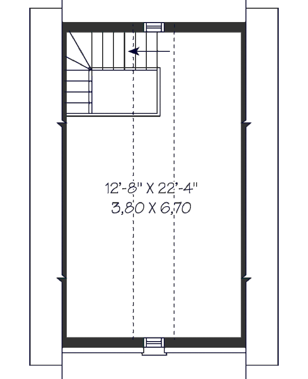 Colonial Floor Plan - Upper Floor Plan #23-2273