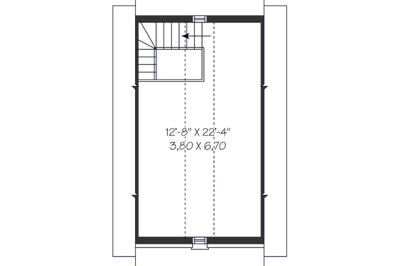 House Design - Floor Plan - Upper Floor for Colonial House Plan #23-2273, 0 bath