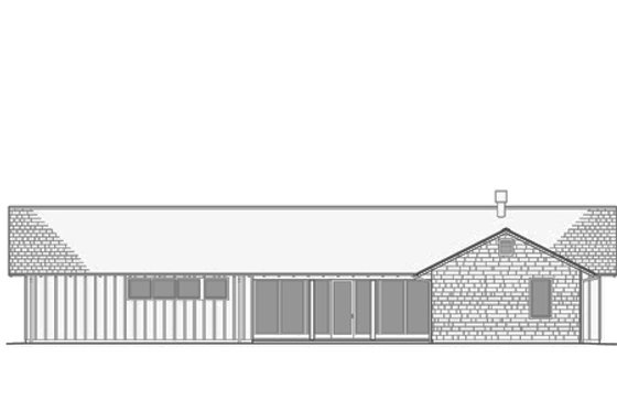 Exterior - Other Elevation for Ranch House Plan #445-3 - 3 bed, 2.5 bath