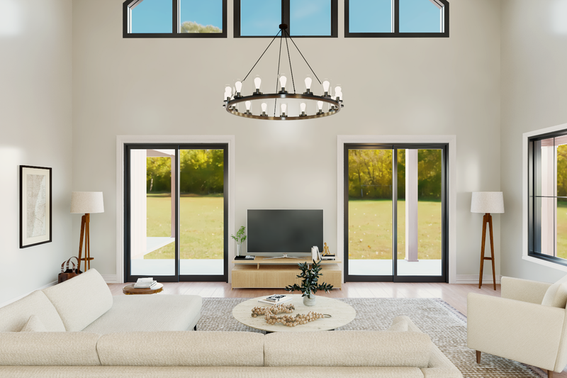 House Plan Design - Interior - Family Room for Barndominium House Plan #1064-430 - 3 bed, 2.5 bath