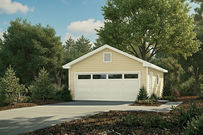 Exterior - Front Elevation 2 for Traditional House Plan #22-560, 0 bath
